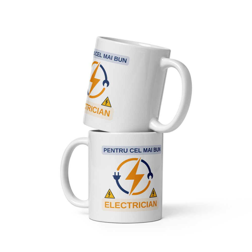 Cana personalizata Pentru cel mai bun Electrician – Cadou special – 330 ml  [2]