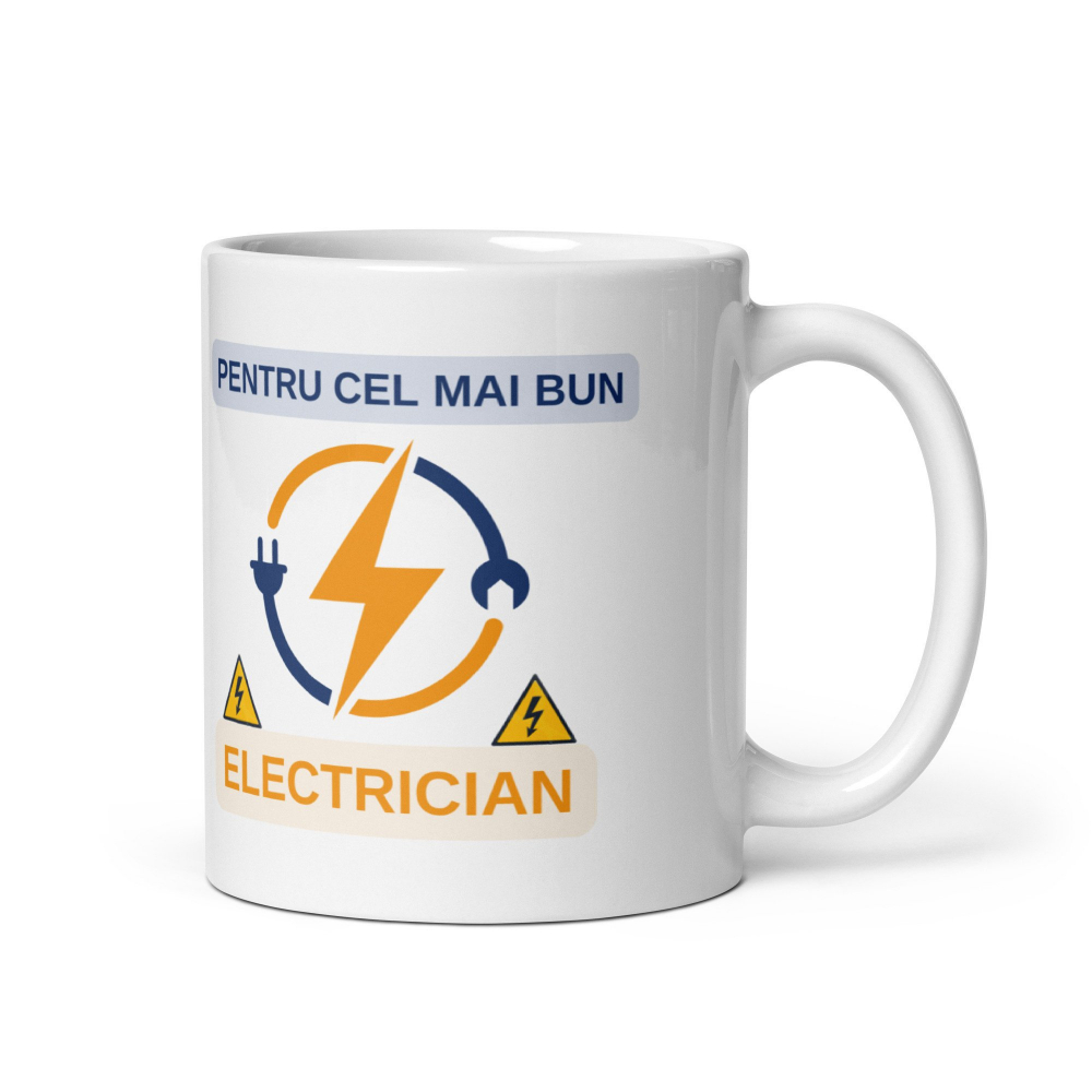 Cana personalizata Pentru cel mai bun Electrician – Cadou special – 330 ml  [4]