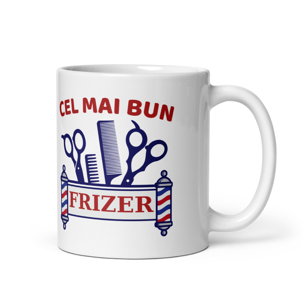 Cana personalizata Pentru cel mai bun frizer – Cadou special – 330 ml  [4]