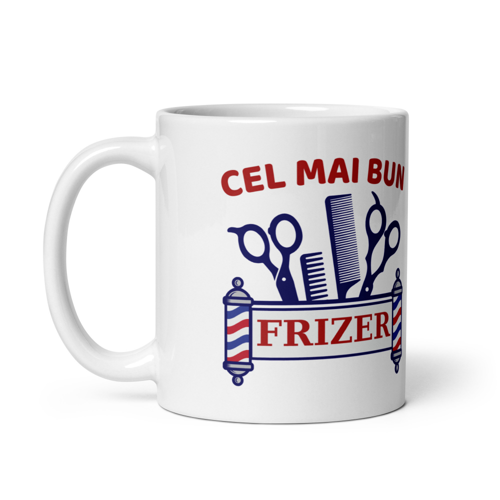 Cana personalizata Pentru cel mai bun frizer – Cadou special – 330 ml  [3]
