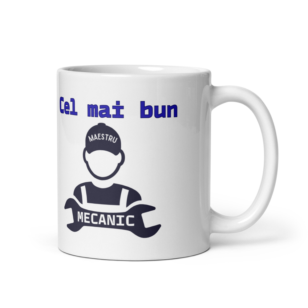 Cana personalizata Pentru cel mai bun mecanic – Cadou special – 330 ml  [4]
