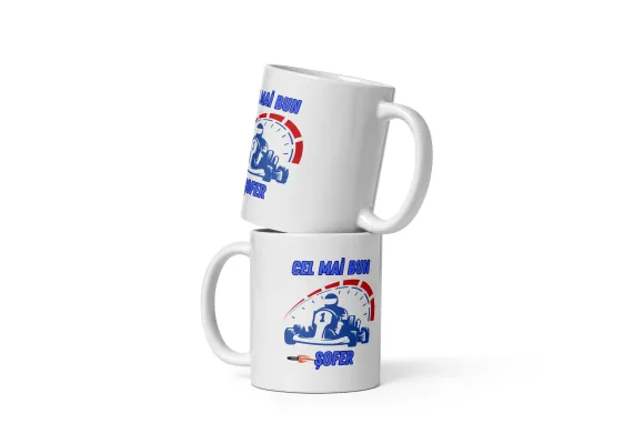 Cana personalizata Pentru cel mai bun sofer – Cadou special – 330 ml  [1]