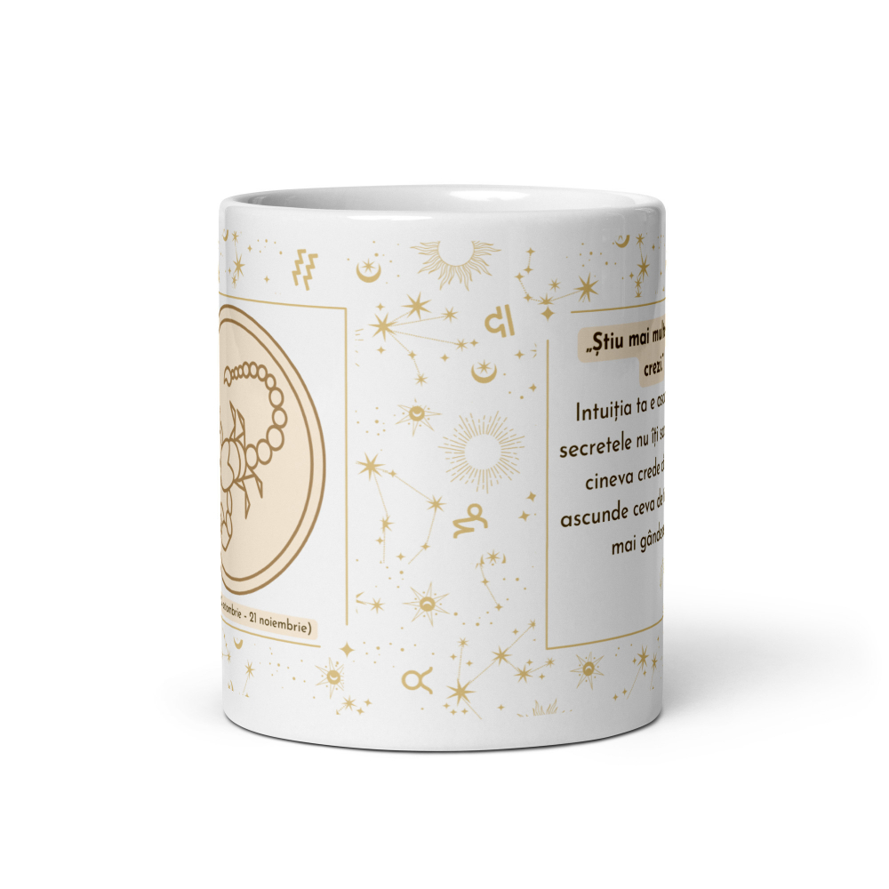 Cana personalizata „Scorpion – Intensitate si Mister” – 11 oz. 330 ml  [5]