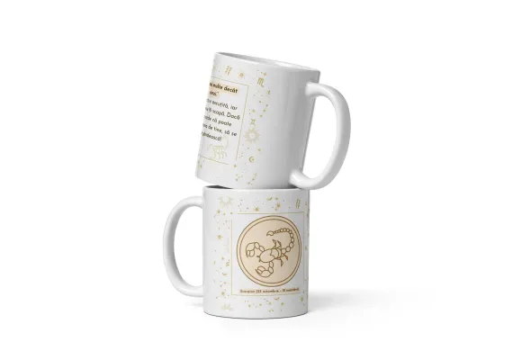 Cana personalizata „Scorpion – Intensitate si Mister” – 11 oz. 330 ml  [1]