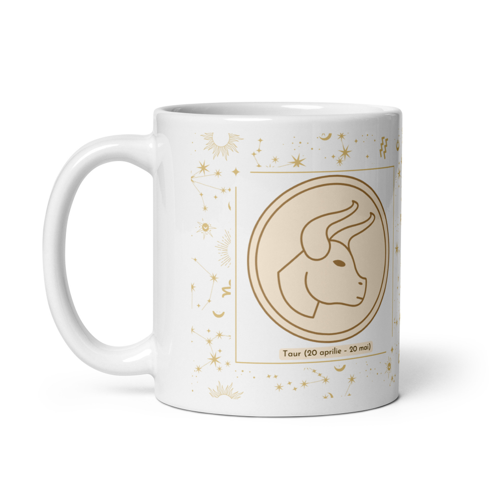 Cana personalizata „Taur – Stabilitate si Perseverenta” – 11 oz. 330 ml  [3]