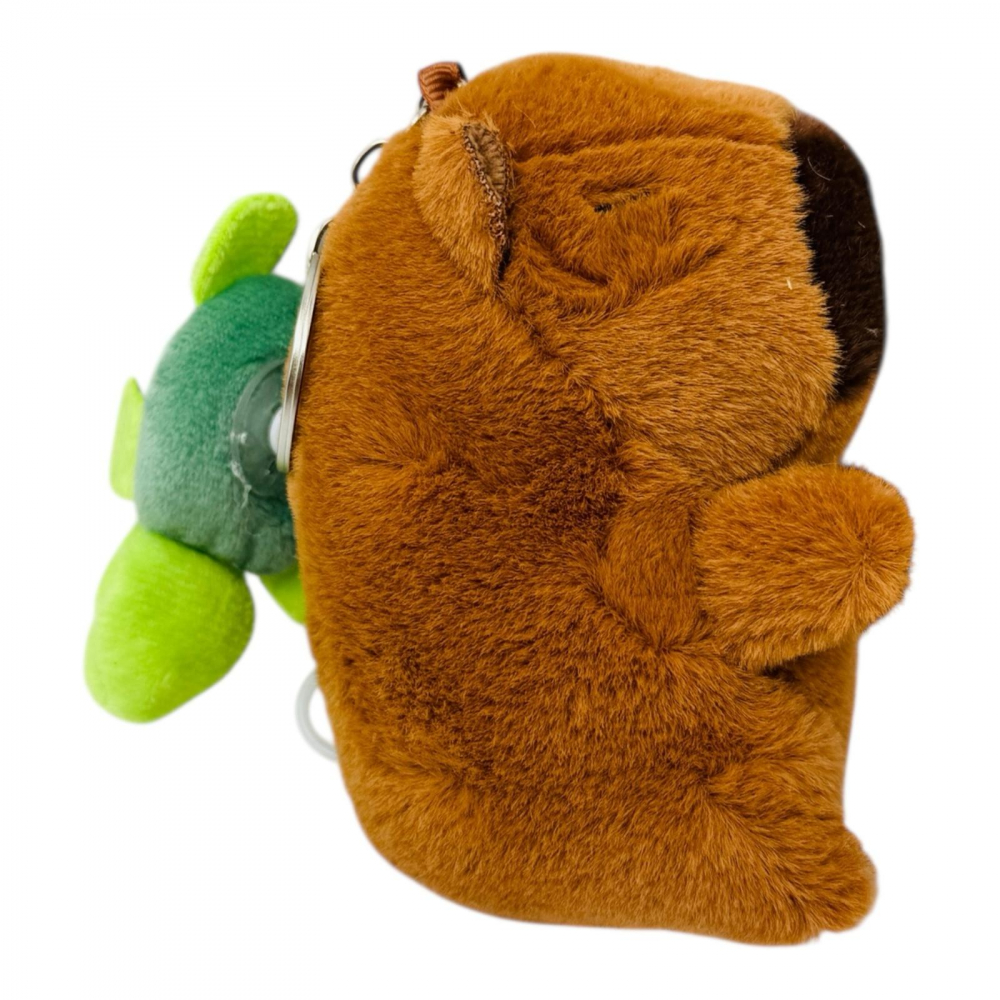 Capybara de plus 12.5 cm cu broasca testoasa rotativa – jucarie adorabila si interactiva, BaoBao [3]