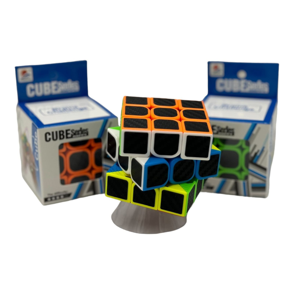 Cub rubik 3×3×3, color lines, black face, 5.5×5.5×5.5cm, +3ani,   [4]