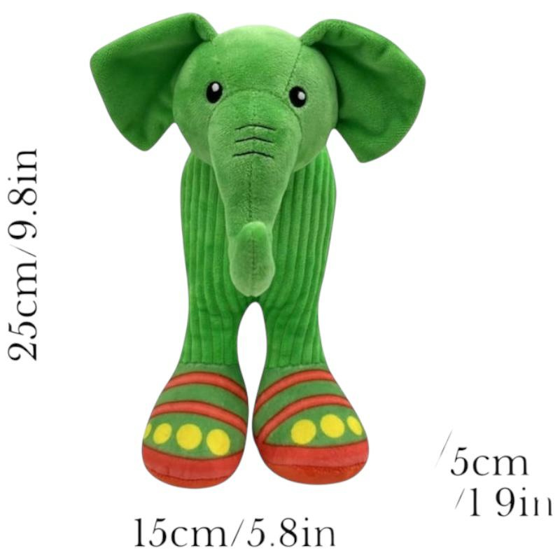 Lirili Larila – Jucarie Plus Elefant Verde cu Picioare Lungi si Design Absurd Brainrot | BaoBao [1]