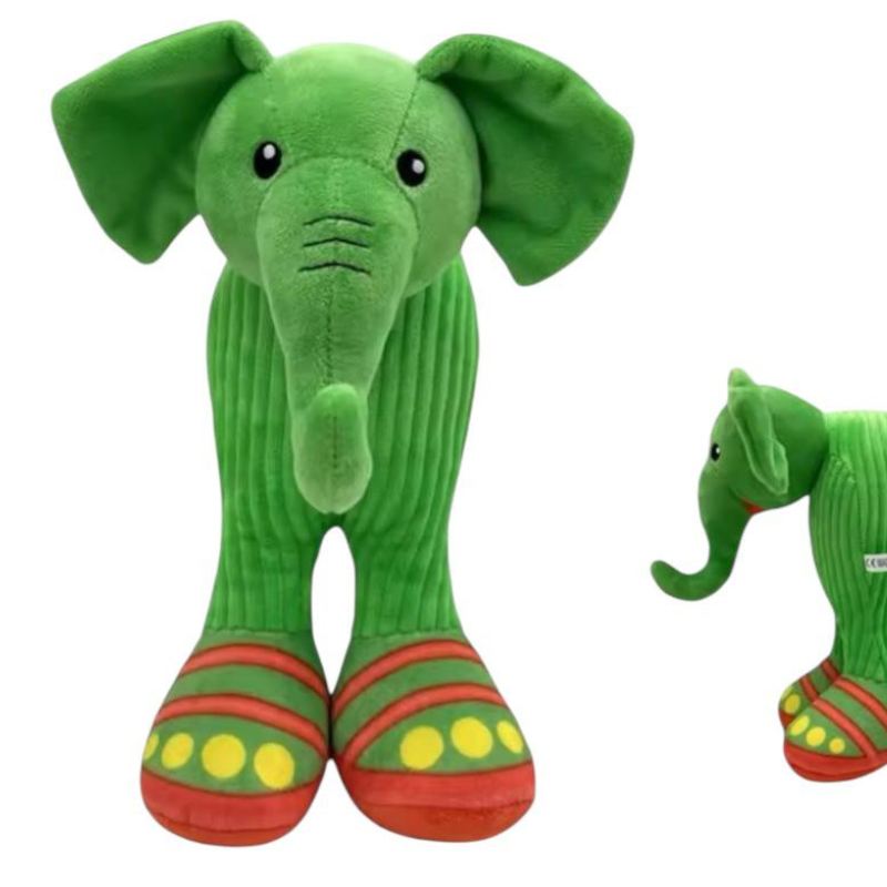 Lirili Larila – Jucarie Plus Elefant Verde cu Picioare Lungi si Design Absurd Brainrot | BaoBao [3]