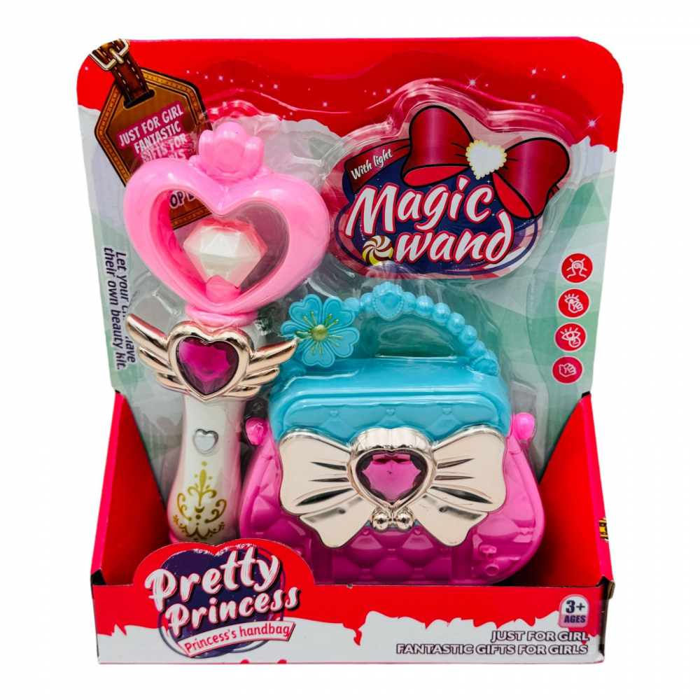 Set pentru Fetite cu Bagheta Magica si Poseta, Magic Wand, 24.5×21.5cm, +3ani, [1]