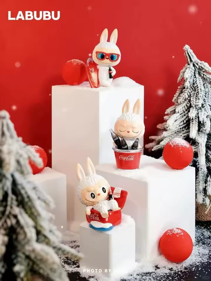 Figurina surpriza Labubu Coca-Cola Winter Edition 6cm blind box colectie BAOBAO [7]