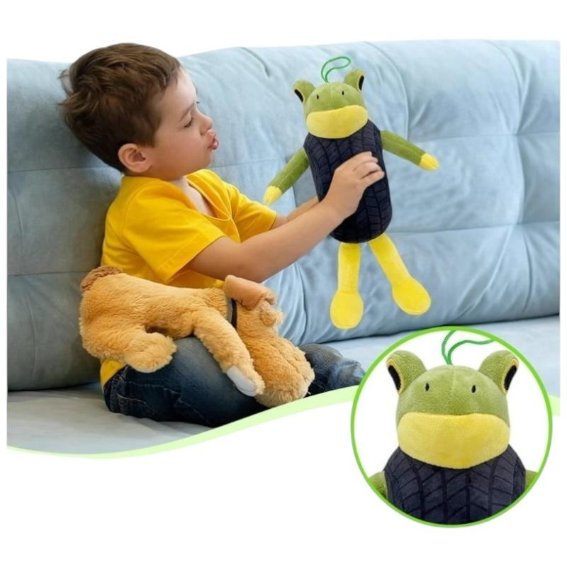 Froggo Drift aproximativ 30cm – Jucarie Plus Broasca Verde cu Anvelopa Neagra si Design Amuzant | BaoBao [2]