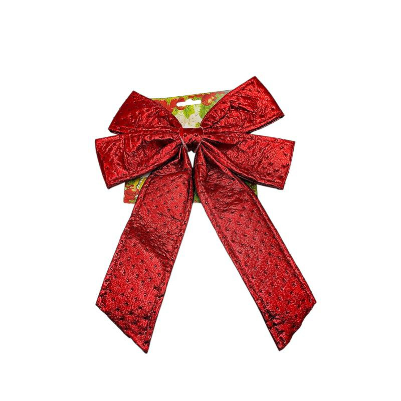 Fundita rosie decorativa Craciun 30 cm  [3]