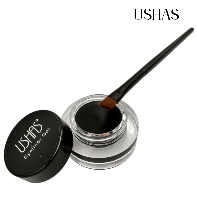 Gel Eyeliner Ushas Negru 3.3g – Waterproof, rezistenta indelungata, aplicare usoara, BaoBao [2]