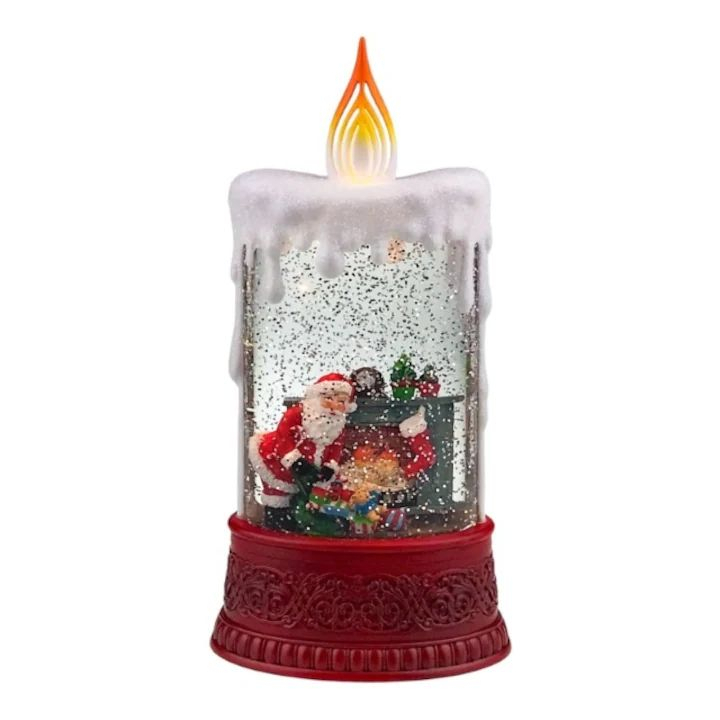 Glob decorativ Crăciun 25 cm LED muzical cu efect zăpadă [3]