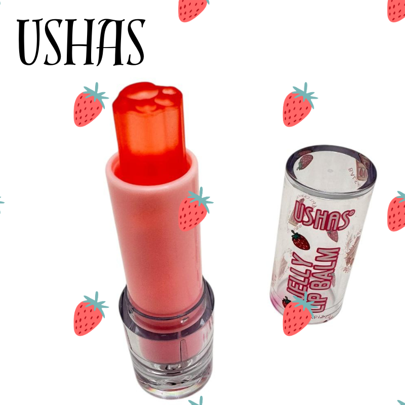 Jelly Lip Balm Ushas 01 cu aroma de CAPSUNI pentru buze moi si hidratate – BaoBao [1]