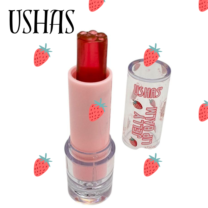 Jelly Lip Balm Ushas 03 aroma capsuni pentru buze moi si hidratate – BaoBao [1]