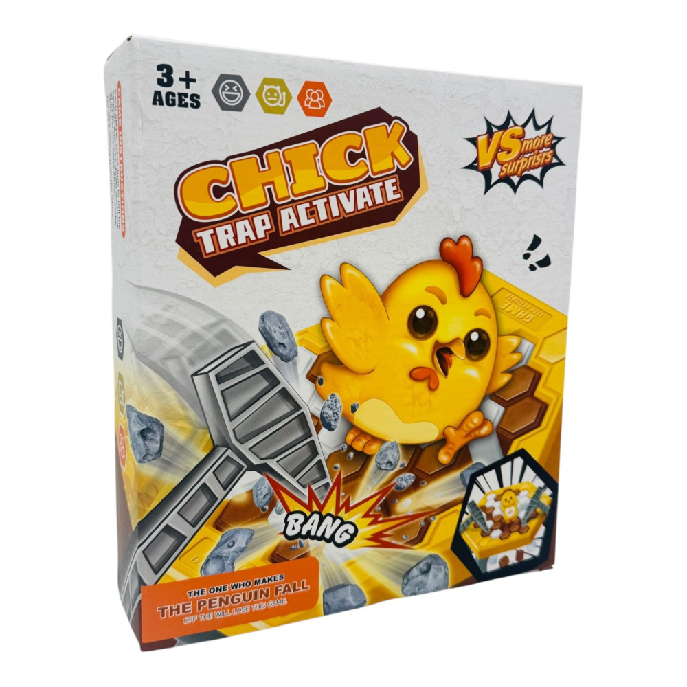 Joc amuzant  Chick Trap Activate, cu blocuri hexagonale si ciocan, 23×20×5cm, +3ani,   [3]