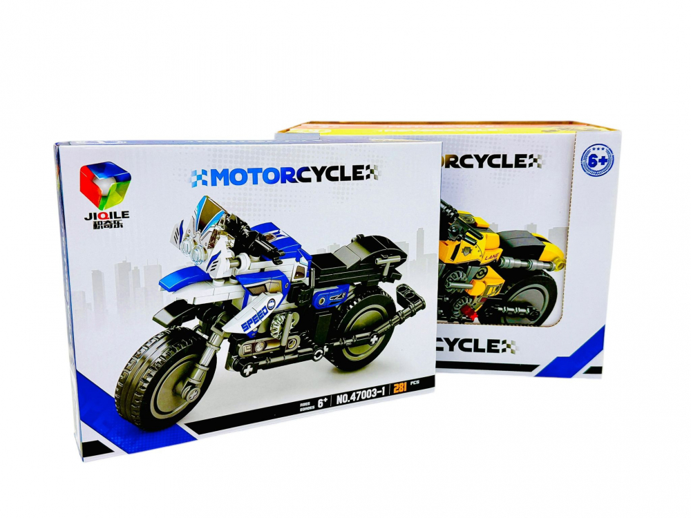 Joc de construcție pentru baieti Motorcycle, +251piese, 27.5×21×4.5cm, +6ani, [1]