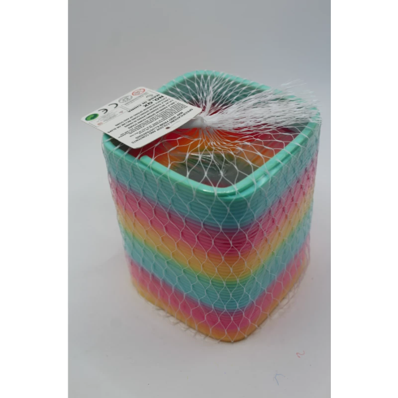 Jucarie antistres arc multicolor, patrat, 12×6cm,  [2]