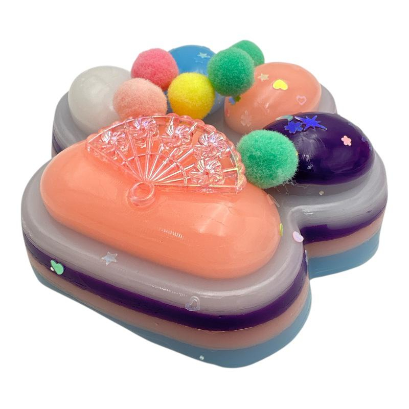 Jucarie Antistres BaoBao, Squishy Cat Paw, cu Revenire Lenta, 12.5x10.5 cm, 220g, Multicolor [4]