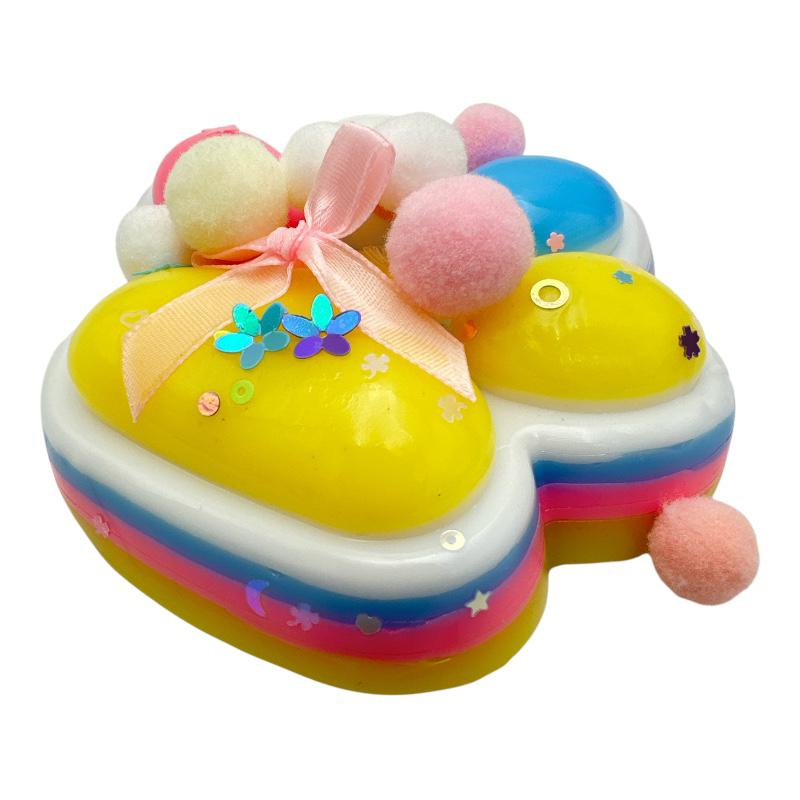 Jucarie Antistres Squishy, BaoBao, cu Revenire Lenta, Model Cat Paw, 12.5x10.5 cm, 220g, Multicolor [4]