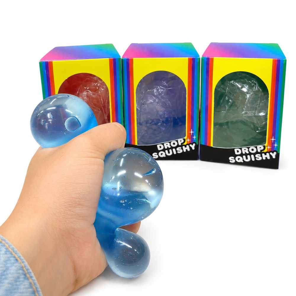 Jucarie antistres Drop Squishy, moale si elastica, culoare aleatorie [3]