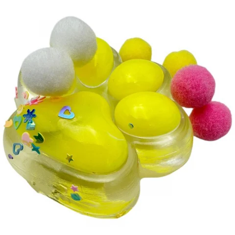 Jucarie antistres Pinch Family cu LED, squishy multicolor 5x6 cm 100g din TPR moale, BaoBao [3]