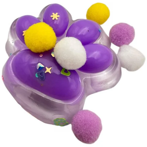Jucarie antistres senzoriala Pinch Family squishy multicolor 5x6 cm 100g cu lumini LED material moale, BaoBao [2]