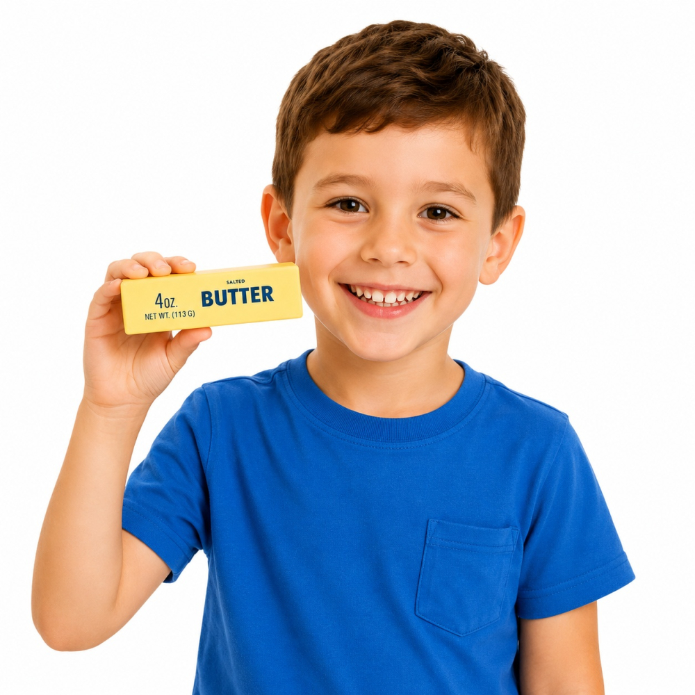 Jucarie antistres Squishy Butter 13.5 cm moale si pufoasa slow rising pentru copii [2]