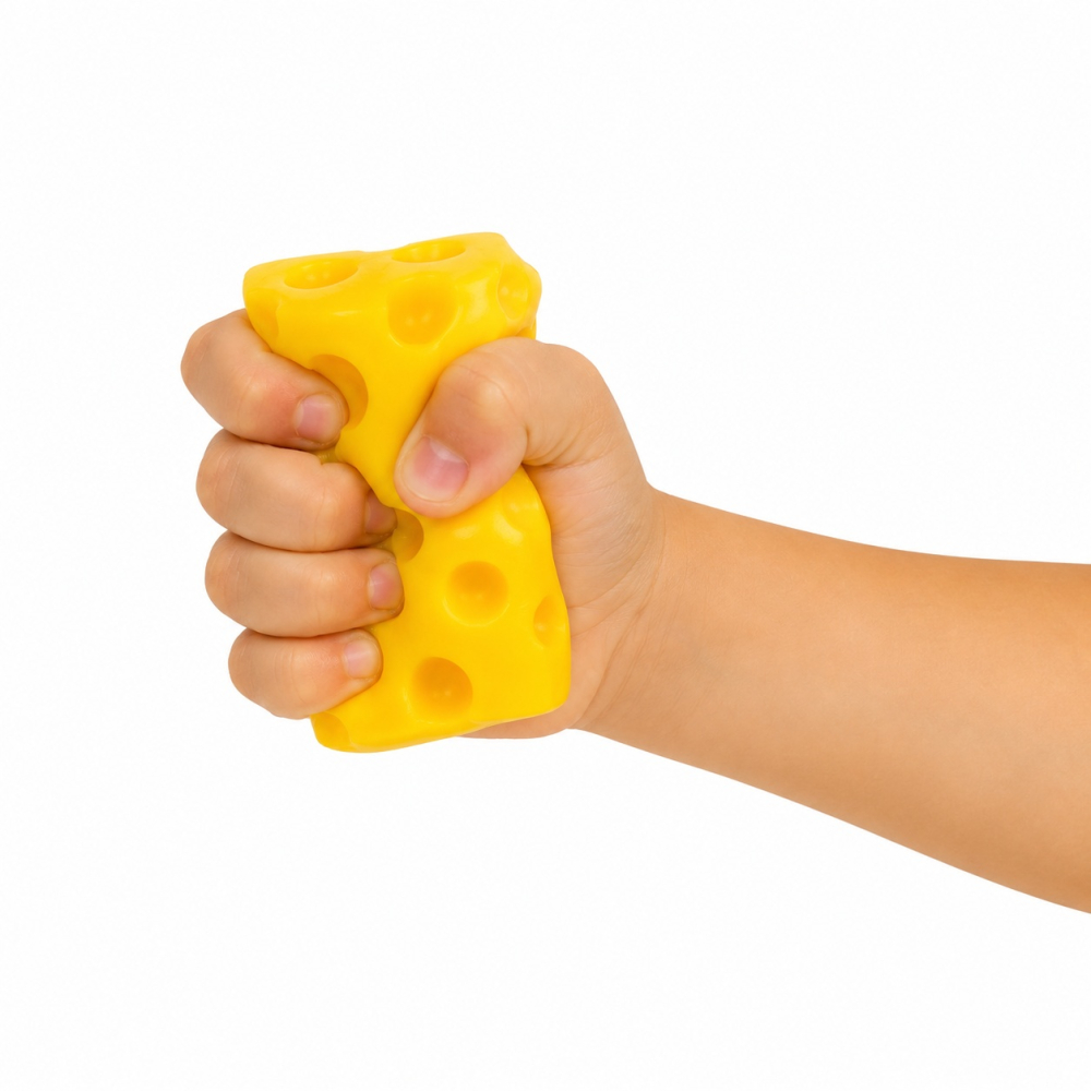 Jucarie antistres Squishy Cheese 13 cm moale si pufoasa slow rising pentru copii [3]
