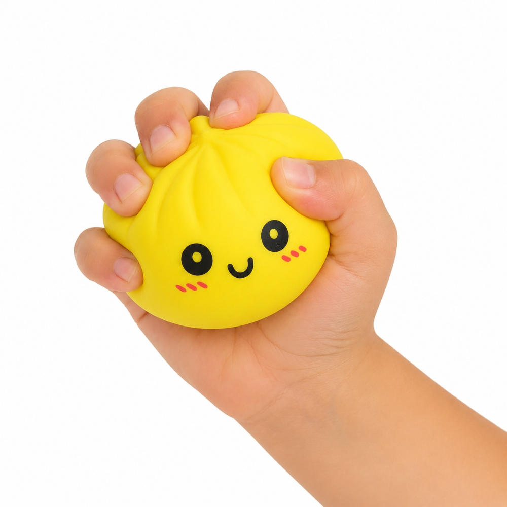 Jucărie Antistres Squishy Dumpling 8,5cm în Cutie Tip Bambus - Jucărie Antistres Moale pentru Copii [2]