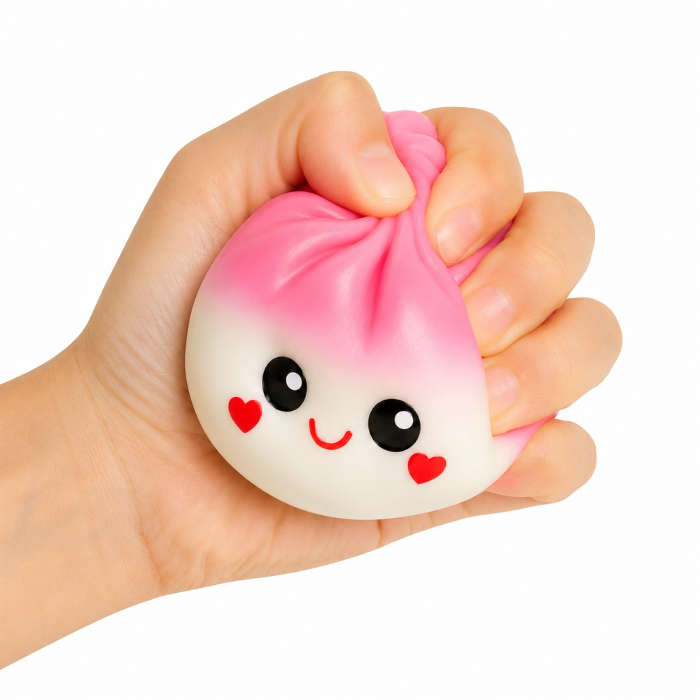 Jucarie antistres Squishy Dumpling 9 cm, moale si elastica, culoare aleatorie [3]