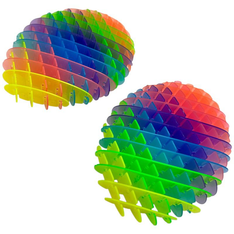 Jucarie flexibila colorata din plastic – model extensibil si pliabil, 12 cm, antistres si creativa pentru copii,  [3]