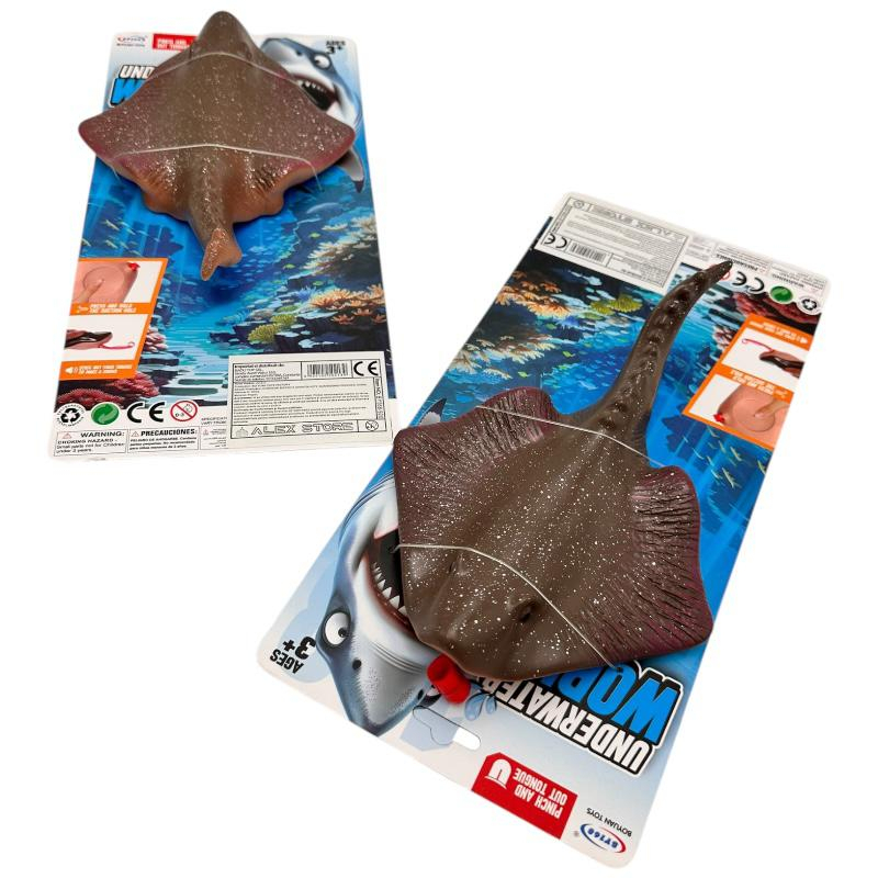 Jucarie Pisica de Mare Realista – 21.5 cm, Animal Acvatic Interactiv, Figurina Subacvatica pentru Copii 3+,  [2]