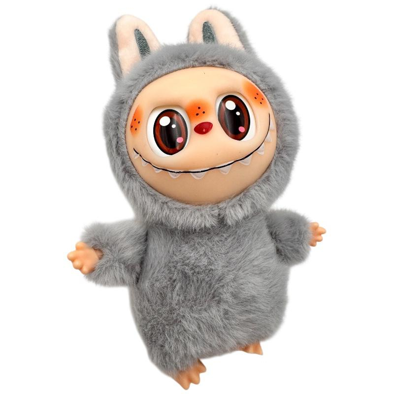 Jucarie Plus 18CM Gri Tip Breloc - Plus Amuzant Cu Fetisoara Dragalasa si Urechi de Animal, BaoBao [4]