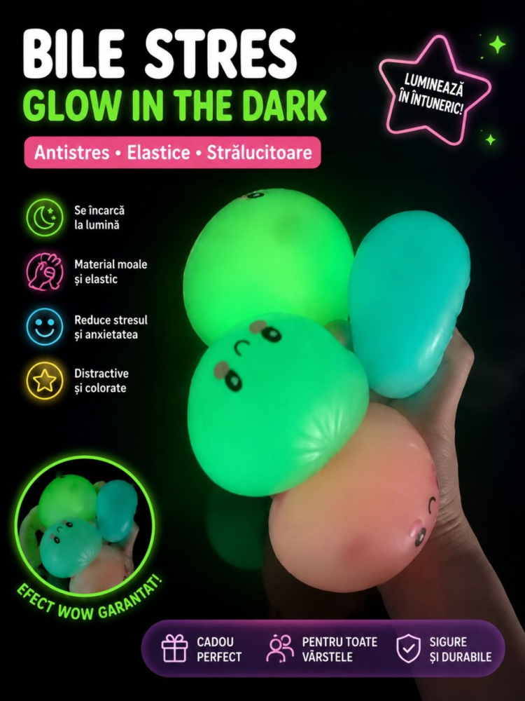 Jucarie Squishy Dumplings / Galusca culori neon in Cosulet, 8.5 cm, Surpriza [2]