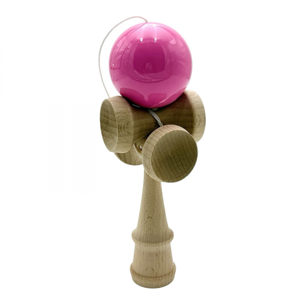 Kendama clasica din lemn cu bila lucioasa grip pro, ideala trick-uri [1]