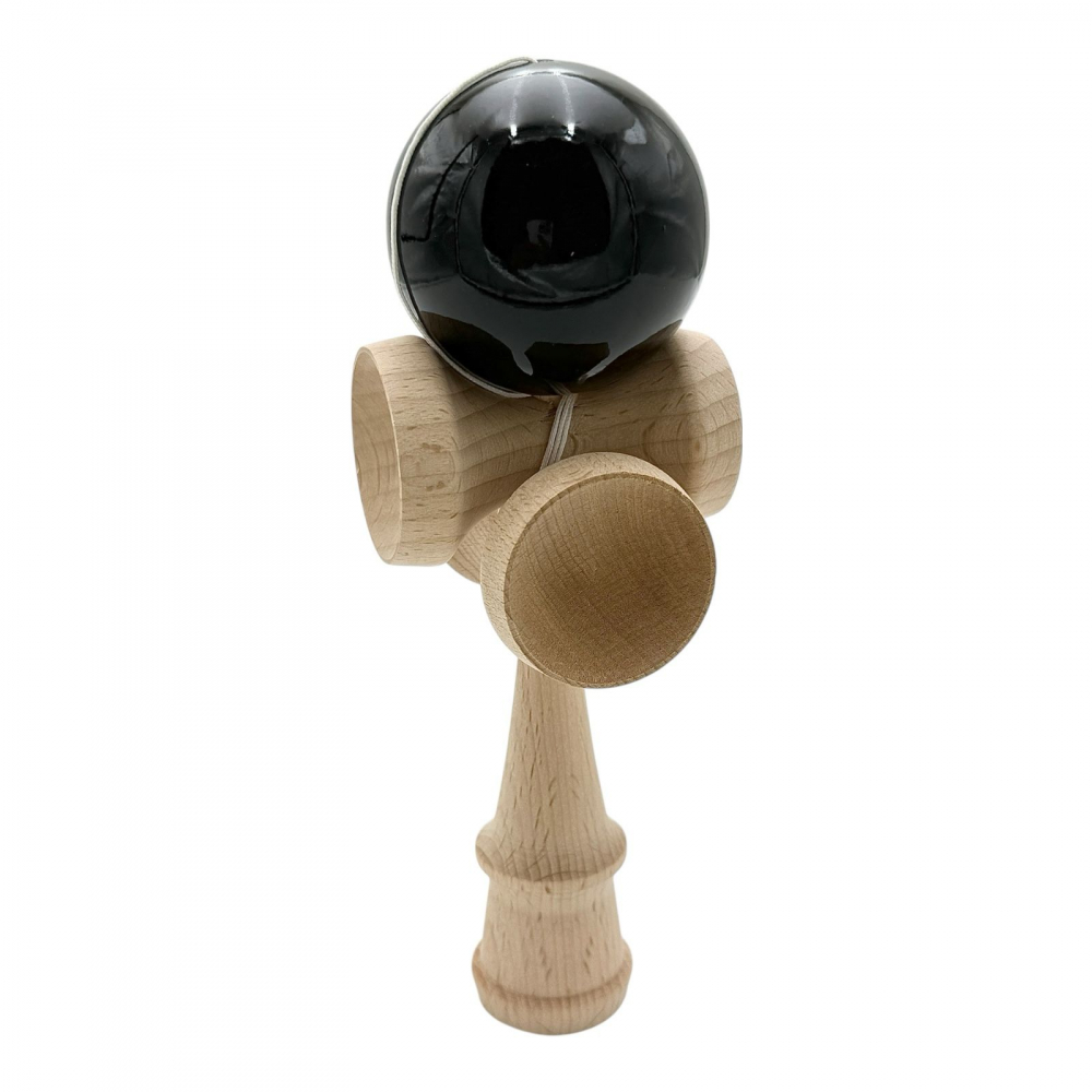 Kendama clasica din lemn cu bila lucioasa grip pro, ideala trick-uri [1]