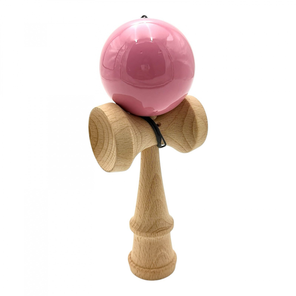 Kendama cu bila colorata soft grip / lucioasa, din lemn echilibrat PRO-SOFT-X [3]