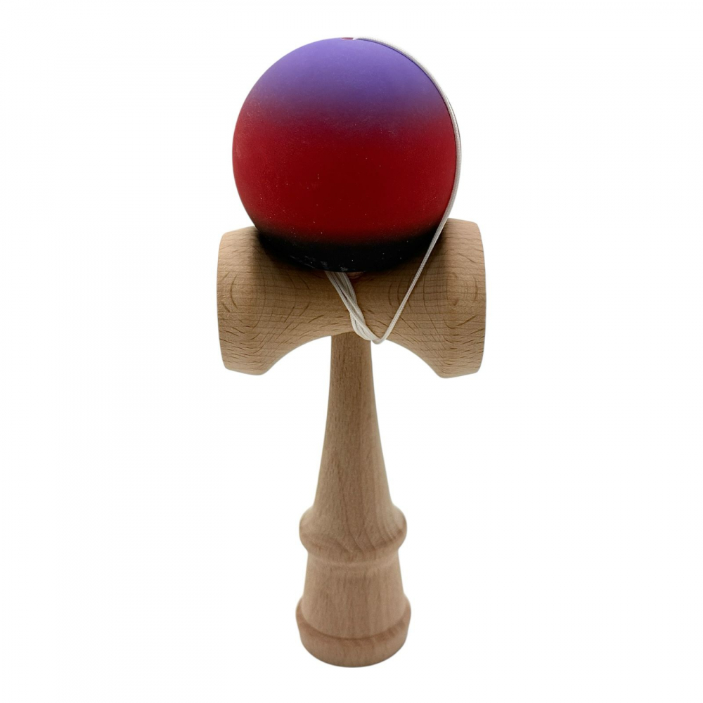 Kendama cu bila colorata soft grip / lucioasa, din lemn echilibrat PRO-SOFT-X [3]