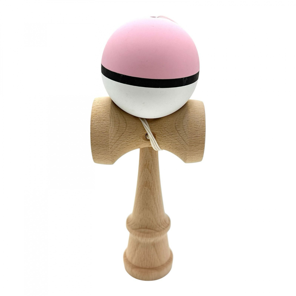 Kendama cu bila colorata soft grip / lucioasa, din lemn echilibrat PRO-SOFT-X [3]