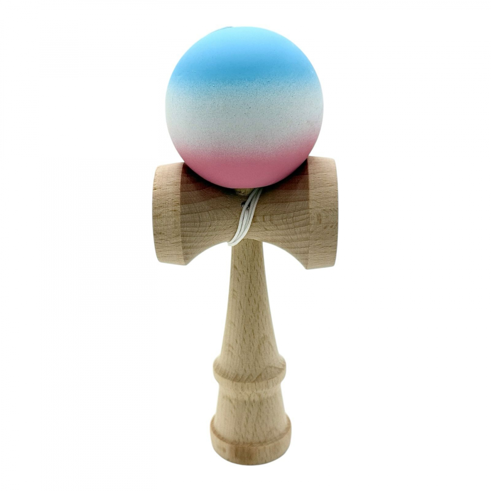 Kendama cu bila colorata soft grip / lucioasa, din lemn echilibrat PRO-SOFT-X [1]