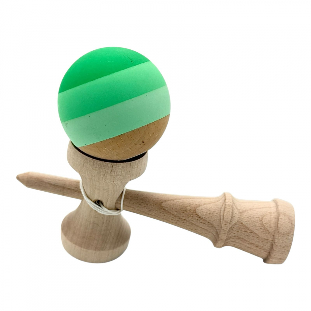Kendama cu bila colorata soft grip / lucioasa, din lemn echilibrat PRO-SOFT-X [2]