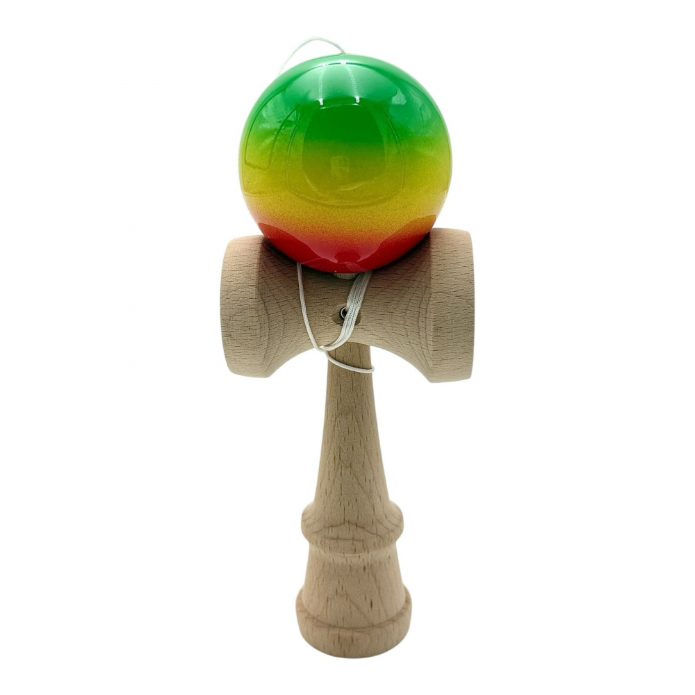 Kendama cu bila colorata soft grip / lucioasa, din lemn echilibrat PRO-SOFT-X [2]