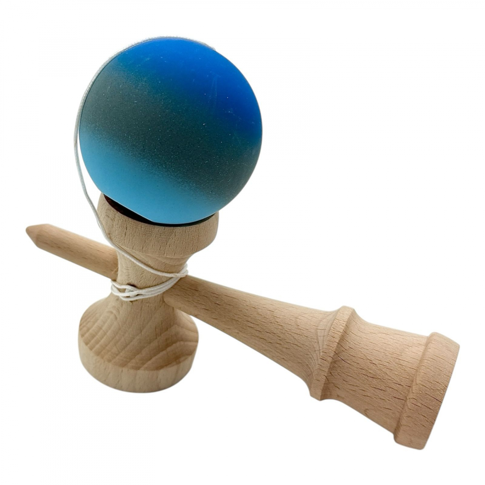 Kendama cu bila colorata soft grip / lucioasa, din lemn echilibrat PRO-SOFT-X [2]