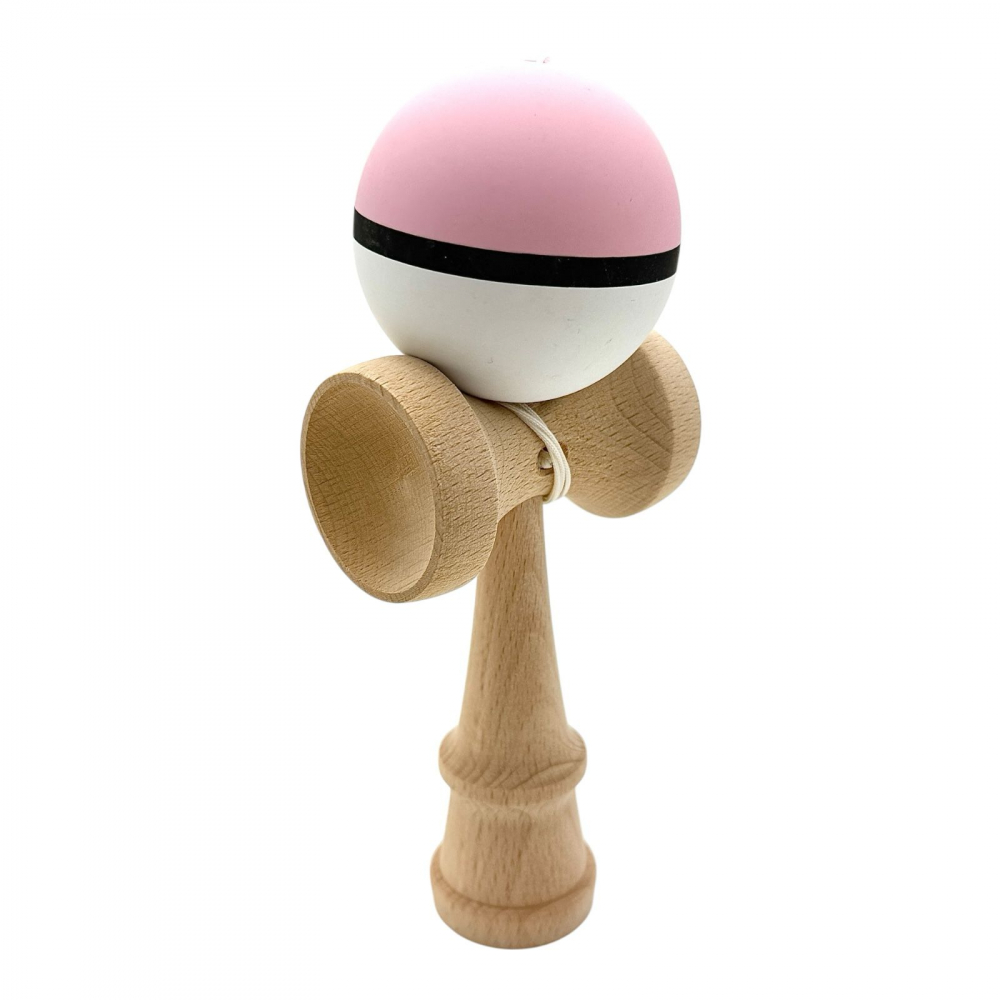 Kendama cu bila colorata soft grip / lucioasa, din lemn echilibrat PRO-SOFT-X [1]