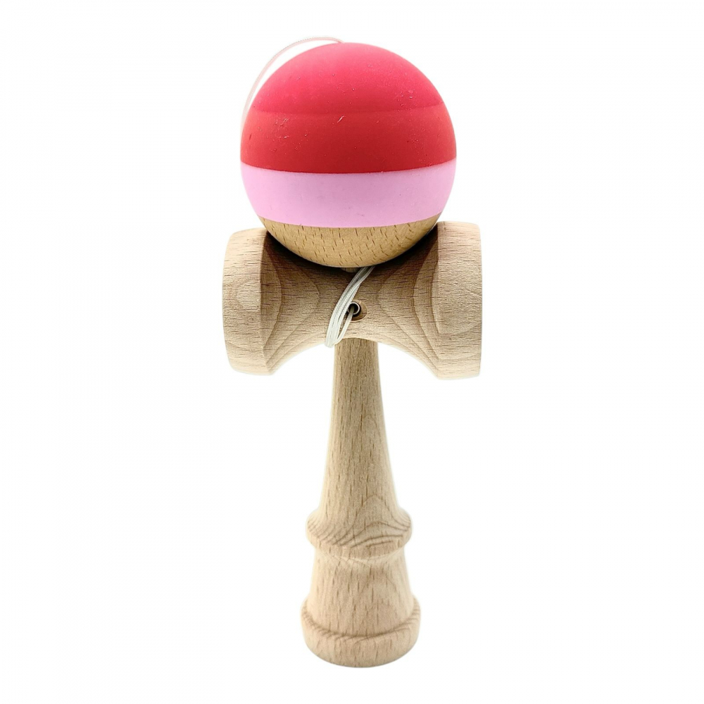 Kendama cu bila colorata soft grip / lucioasa, din lemn echilibrat PRO-SOFT-X [3]