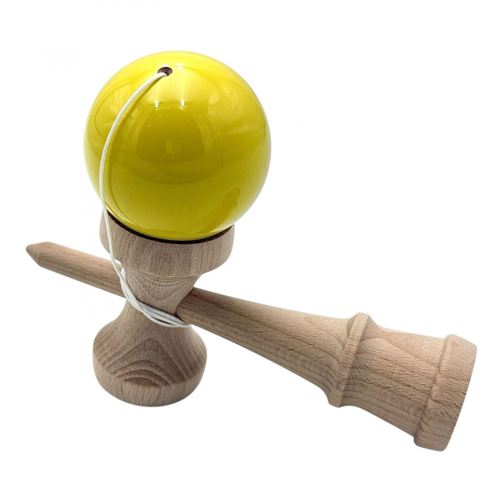 Kendama cu bila colorata soft grip / lucioasa, din lemn echilibrat PRO-SOFT-X [2]