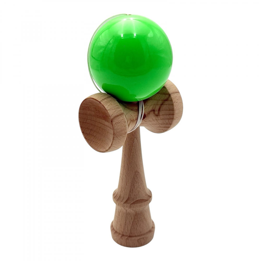 Kendama cu bila colorata soft grip / lucioasa, din lemn echilibrat PRO-SOFT-X [1]